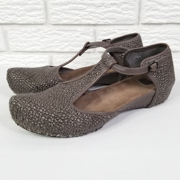 Vialis Shoes - Vialis Ankle T-Strap Shoes 10 Taupe Gray